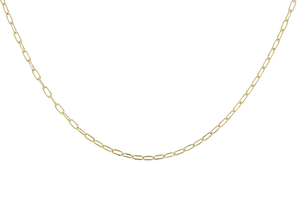 E319-23694: PAPERCLIP SM (18IN, 2.40MM, 14KT, LOBSTER CLASP)