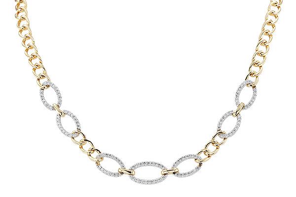 F319-20039: NECKLACE 1.12 TW (17")(INCLUDES BAR LINKS)
