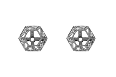 L045-62739: EARRING JACKETS .08 TW (FOR 0.50-1.00 CT TW STUDS)
