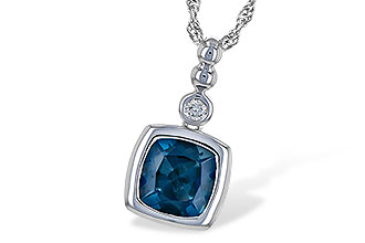 G235-57284: NECK 1.50 LONDON BLUE TOPAZ 1.54 TGW