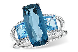 L235-60039: LDS RG 6.40 TW BLUE TOPAZ 6.67 TGW