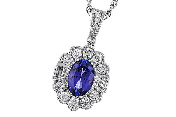 M320-10057: NECKLACE .80 TANZANITE 1.15 TGW (7x5MM OV)